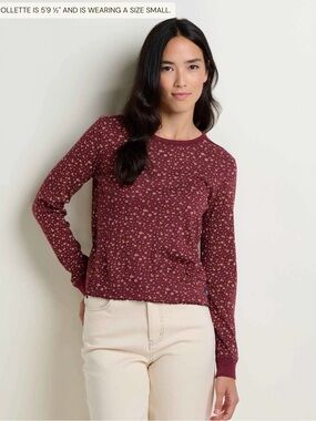 Toad & Co Foothill Pointelle Long Sleeve Crew